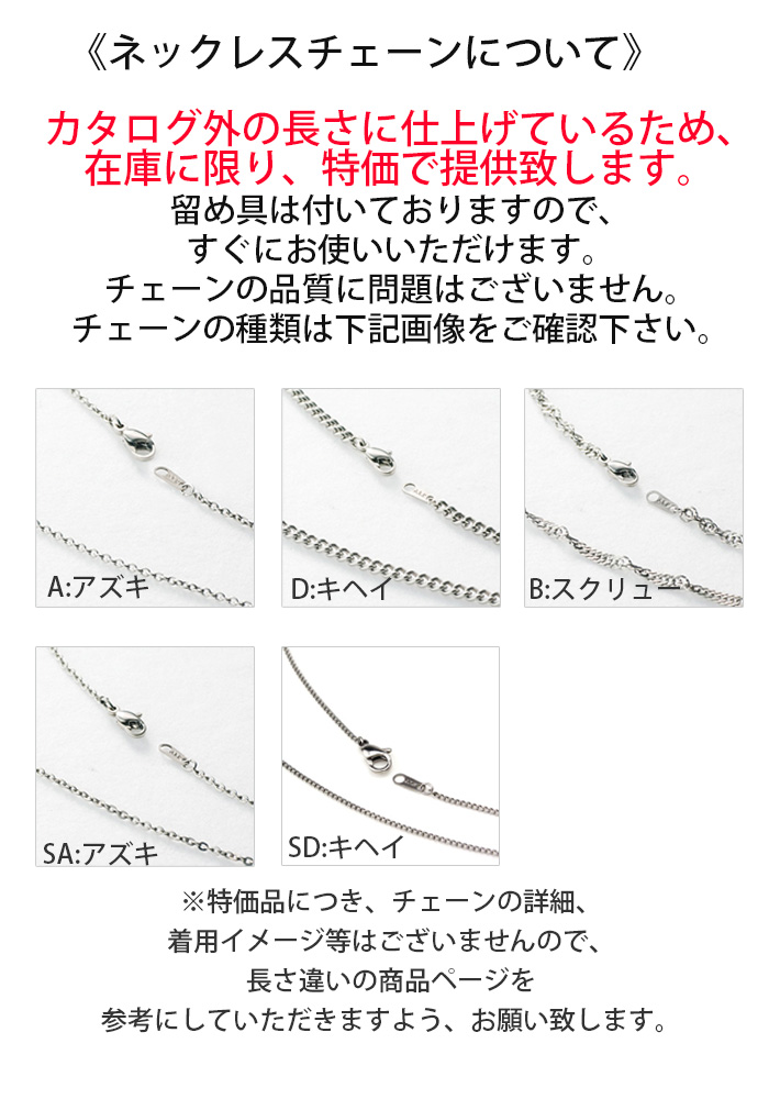 【チタンアクセサリー レジエ】在庫処分 チェーン