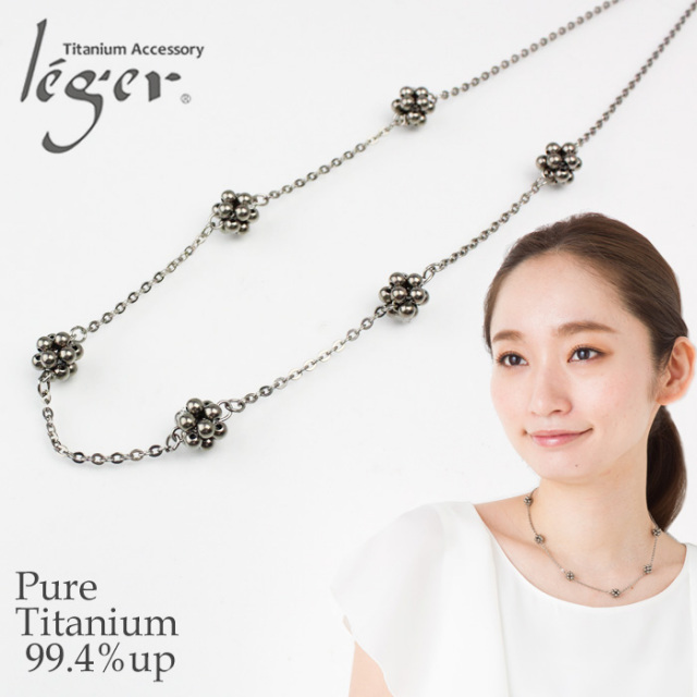 【チタンアクセサリー　レジエ】チタンネックレス