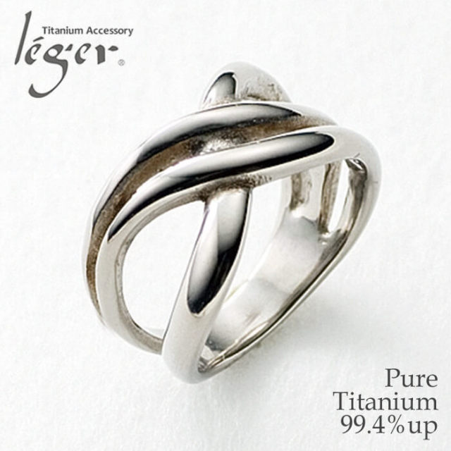 【チタンアクセサリー レジエ】純チタン製リング