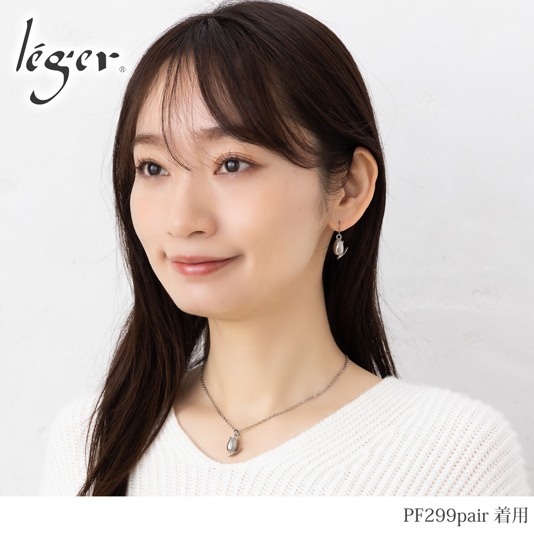 純チタン ピアス チューリップ フック 6mm｜leger レジエ PF299pair