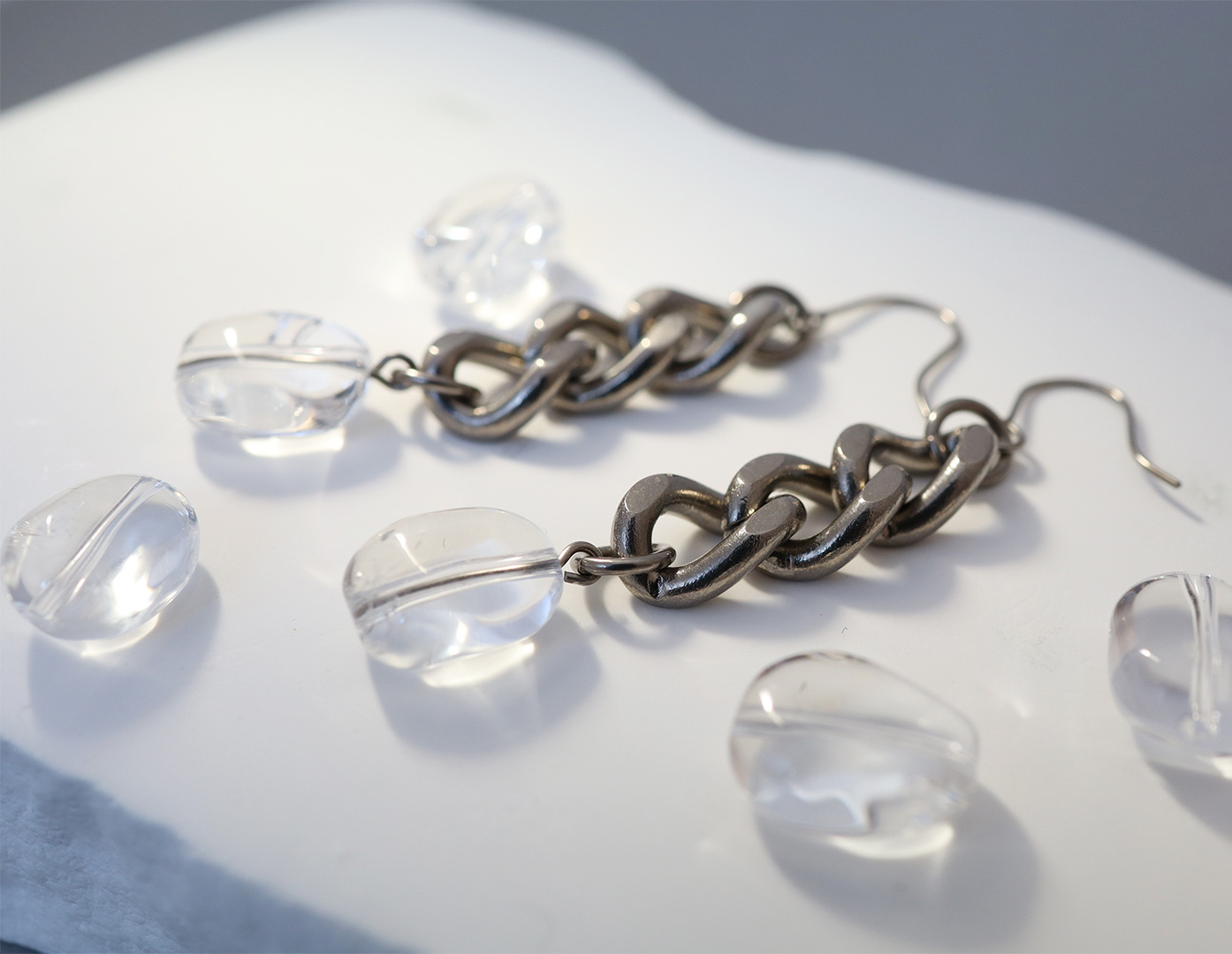 純チタン ピアス プリズムリンク01 フック 6mm PF318pair