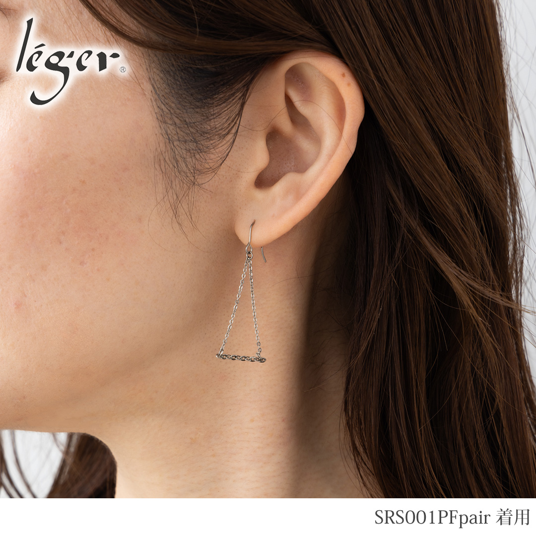 純チタン ピアス チェーンバー シリーズ ストレート （ フック