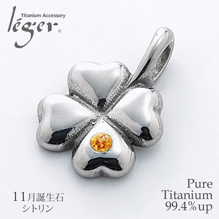 【チタンアクセサリー レジエ】誕生石ペンダントトップ