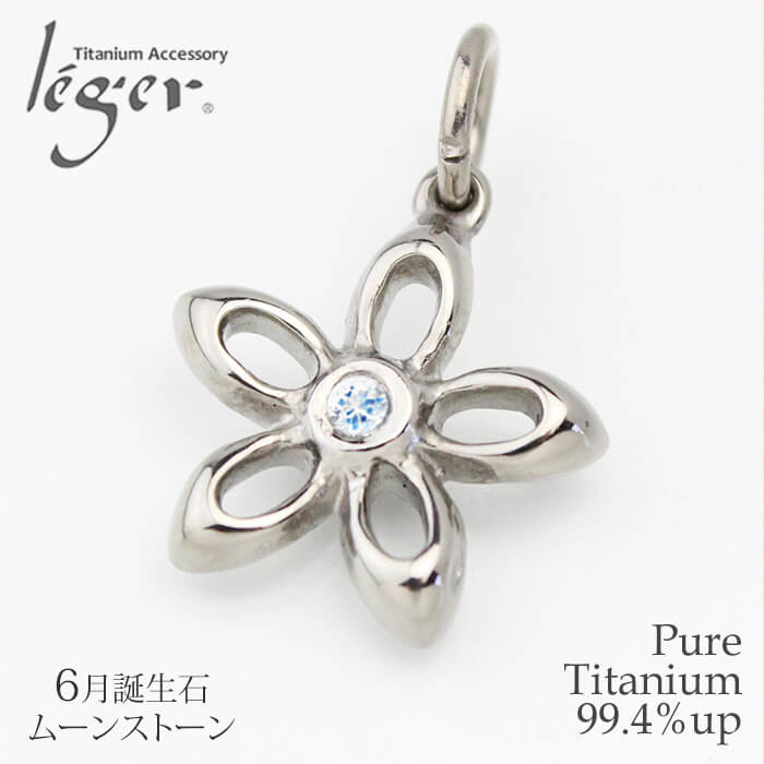 【チタンアクセサリー レジエ】誕生石ペンダントトップ